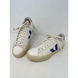 Veja Campo Sneaker White Leather Navy Suede 7
